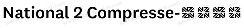 National 2 Compresse字体转换